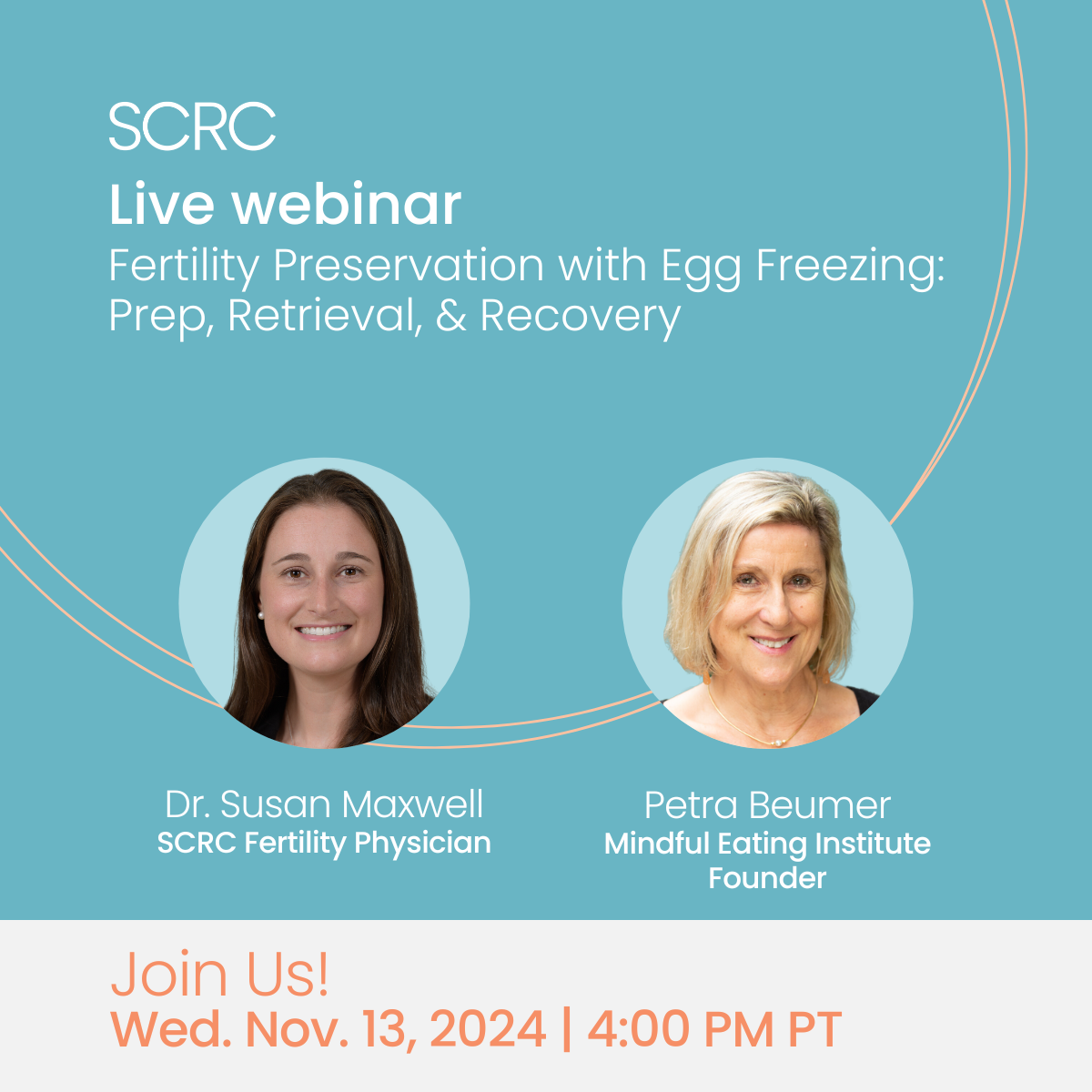 Fertility Preservation with Egg Freezing, Live Webinar on November 13, 2024