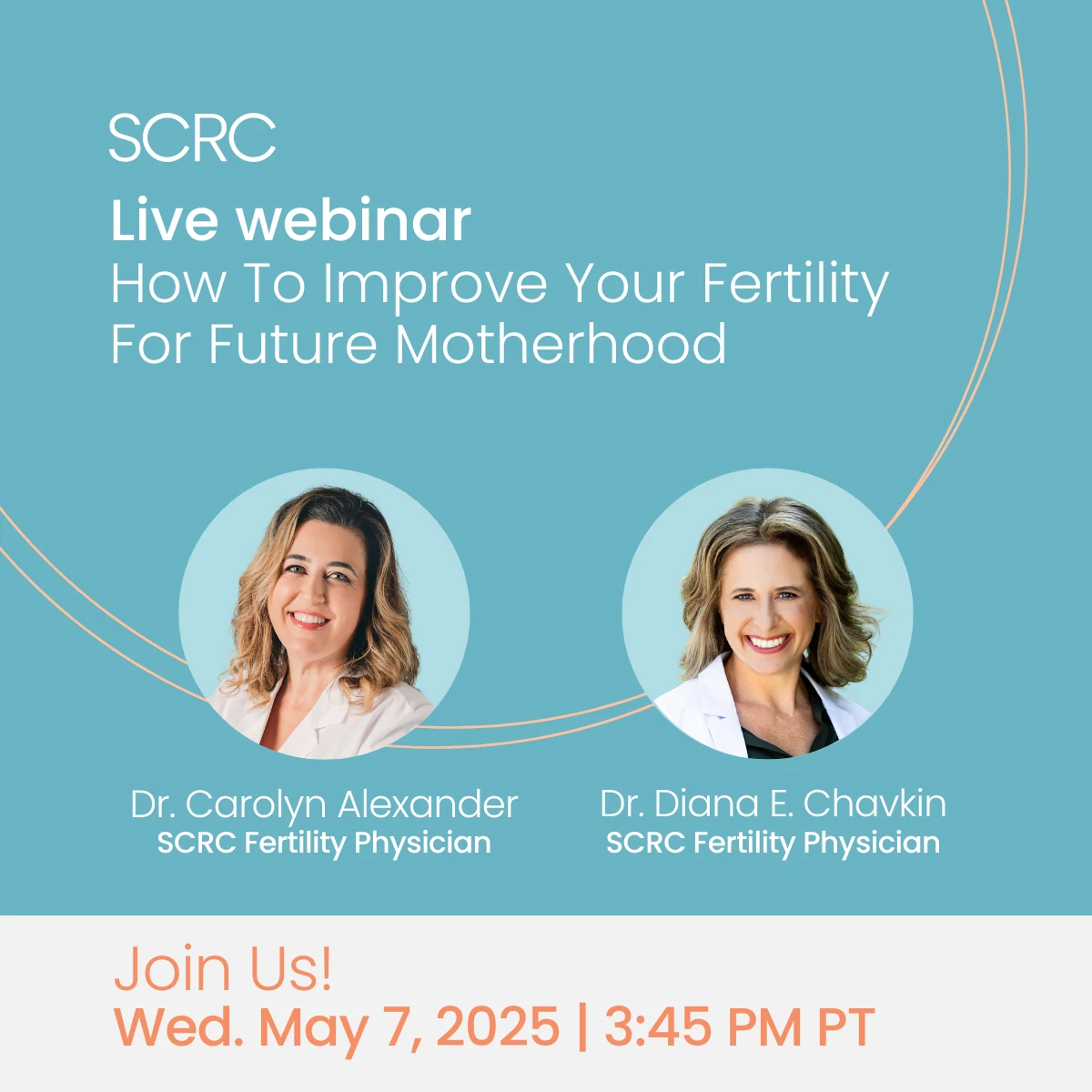 Live Webinar: How To Improve Your Fertility For Future Motherhood on May 7th at 3:45 pm PT